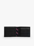 Black Leather Wallet and Key Fob Gift Set  Men