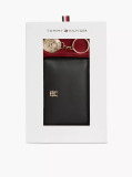 Black Zip-Around Wallet And Charm Gift Box  Women
