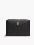 Black Zip-Around Wallet And Charm Gift Box  Women