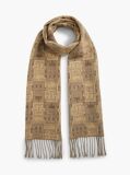 Beige TH Monogram Pure Wool Scarf  Women