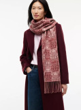 Pink TH Monogram Pure Wool Scarf  Women
