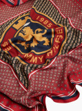 Multi Pure Silk TH Crest Square Scarf  Women