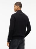 Black Tommy Flag Lightweight Slim Quarter-Zip Jumper  Men