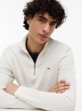 White Tommy Flag Lightweight Slim Quarter-Zip Jumper  Men
