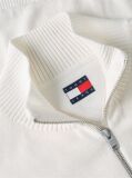 White Tommy Flag Lightweight Slim Quarter-Zip Jumper  Men