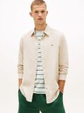 Beige Regular Fit Linen Blend Shirt  Men