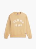 Beige Classic Logo Brushed Fleece Relaxed Sweatshirt  Men