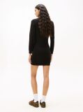 Black Slim Midi Turtleneck Jumper Dress  Women