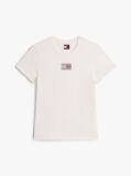 White Diamanté Flag Crew Neck T-Shirt  Women