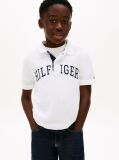 White Regular Fit Textured Polo Shirt  Boys