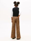 Multi Mabel Leopard Print High Rise Wide Leg Jeans  Girls