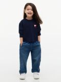 Blue Heart Logo Slim Long Sleeve T-Shirt  Girls
