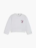 White Heart Logo Slim Long Sleeve T-Shirt  Girls