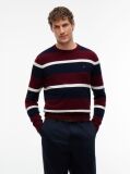 Red Cotton Cashmere Crew Neck Jumper  Men