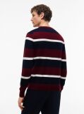 Red Cotton Cashmere Crew Neck Jumper  Men