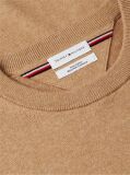 Brown Cotton Cashmere Crew Neck Jumper  Men