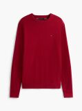 Red Cotton Cashmere Crew Neck Jumper  Men