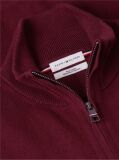 Red Cotton Cashmere Zip-Thru Cardigan  Men