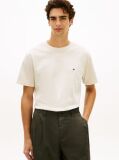 Beige Flag Embroidery Jersey Relaxed T-Shirt  Men