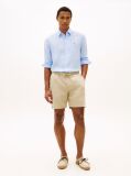 Khaki Dover Linen Blend 8" Inseam Chino Shorts  Men