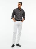 Grey Regular Fit Flex Gingham Shirt  Men