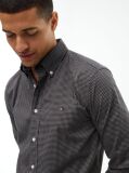 Grey Regular Fit Flex Gingham Shirt  Men