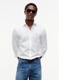 White TH Flex Slim Fit Dobby Shirt  Men