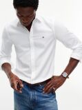 White TH Flex Slim Fit Dobby Shirt  Men