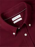 Red Slim Fit Knit Pique Shirt  Men