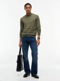 Green New York Label Pure Wool Jumper  Men