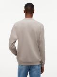 Brown Regular Tonal Flag Crew Neck Sweatshirt  Men