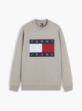 Brown Regular Tonal Flag Crew Neck Sweatshirt  Men