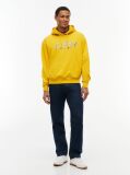 Yellow Logo Relaxed Sueded Terry Hoody  Men