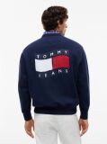 Blue Back Wavy Flag Terry Relaxed Sweatshirt  Men