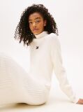 White Tommy Badge Maxi Jumper Dress  Women