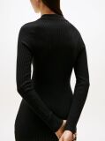 Black Tommy Badge Slim Midi Jumper Dress  Women