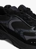 Black Archive Mixed Texture Trainers  Men