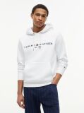 White Tommy Logo Hoody  Men