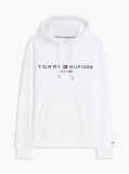 White Tommy Logo Hoody  Men