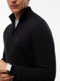 Black Zip-Neck Jumper  Men