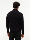 Black Zip-Neck Jumper  Men