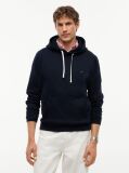 Blue Drawstring Fleece Hoody  Men