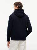 Blue Drawstring Fleece Hoody  Men