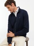Blue Terry Zip-Thru Sweatshirt  Men