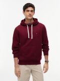 Red Flag Embroidery Fleece Hoody  Men