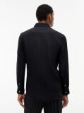 Black Regular Fit Washed Pure Linen Shirt  Men