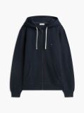 Blue Flag Embroidery Fleece Zip-Thru Hoody  Men
