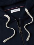 Blue Flag Embroidery Fleece Zip-Thru Hoody  Men