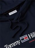 Blue Logo Fleece Drawstring Hoody  Men