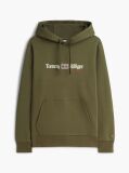 Green Logo Fleece Drawstring Hoody  Men